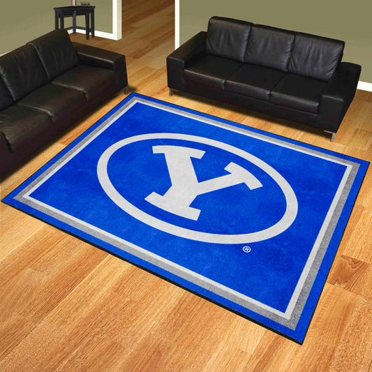 BYU Cougars 8ft. x 10 ft. Plush Area Rug - BYU