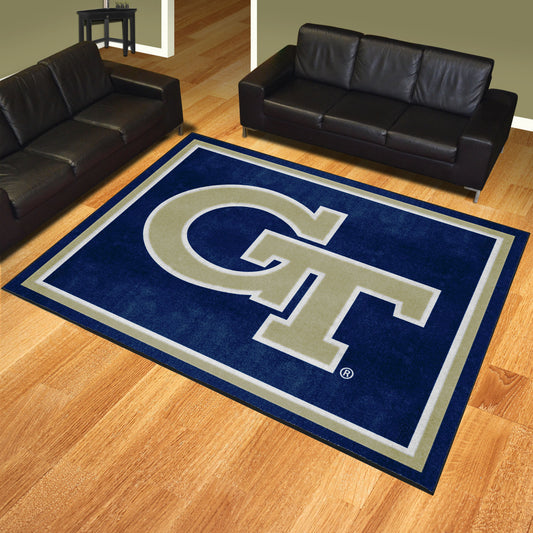 Georgia Tech Yellow Jackets 8ft. x 10 ft. Plush Area Rug, GT