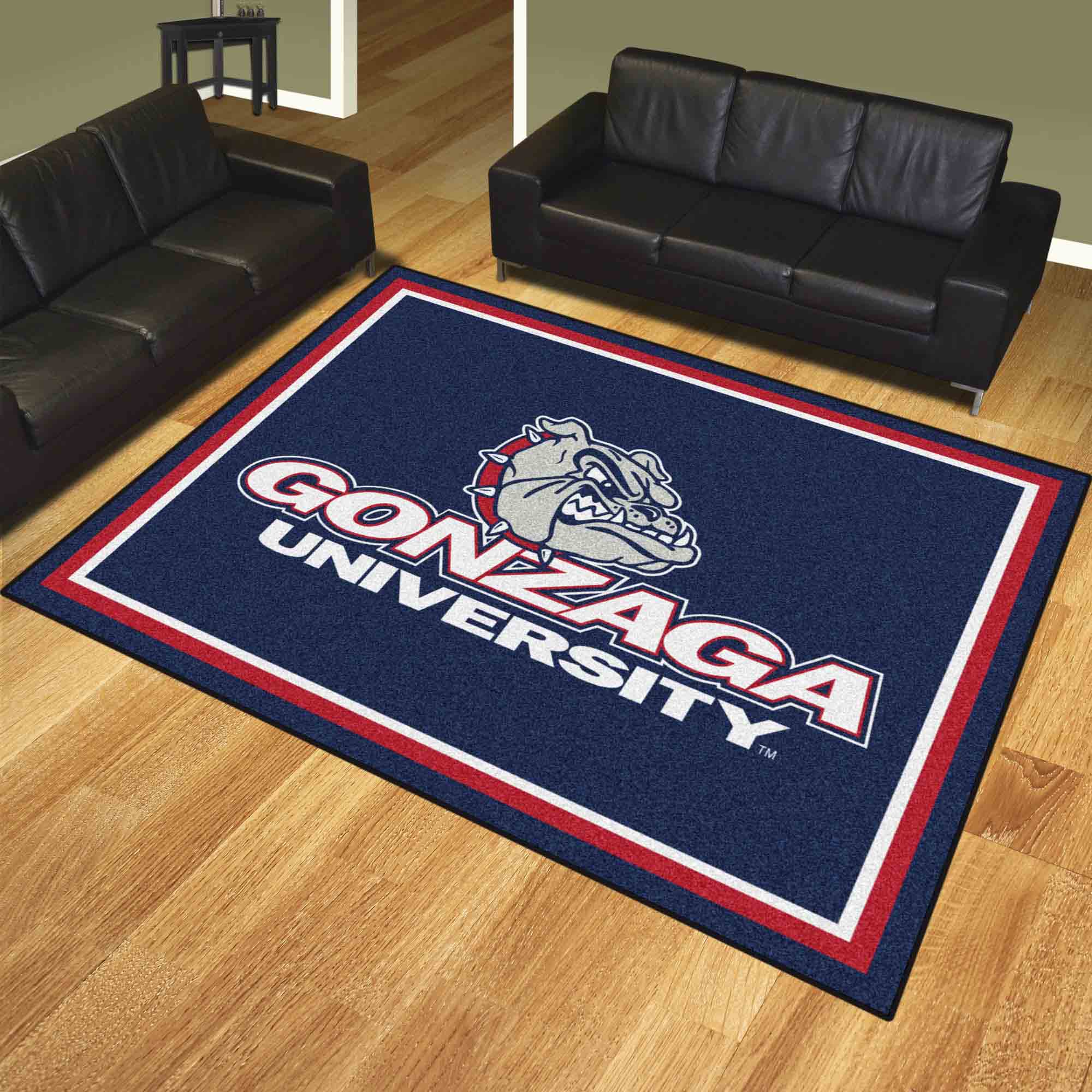 Gonzaga Bulldogs 8ft. x 10 ft. Plush Area Rug