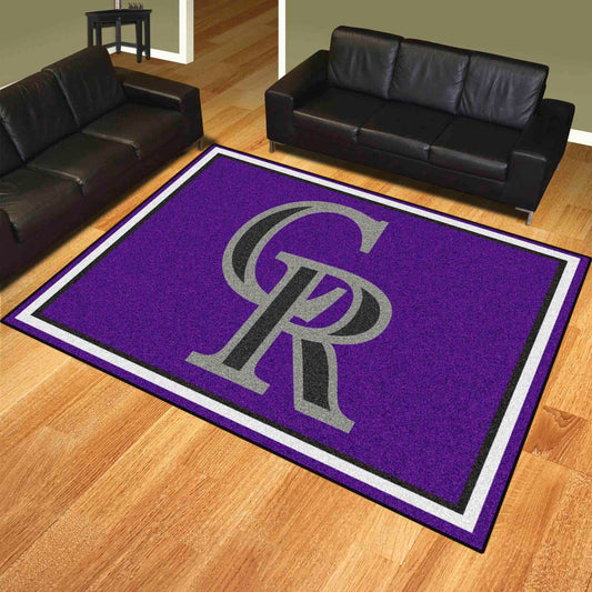 Colorado Rockies 8ft. x 10 ft. Plush Area Rug