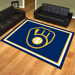 Milwaukee Brewers 8ft. x 10 ft. Plush Area Rug