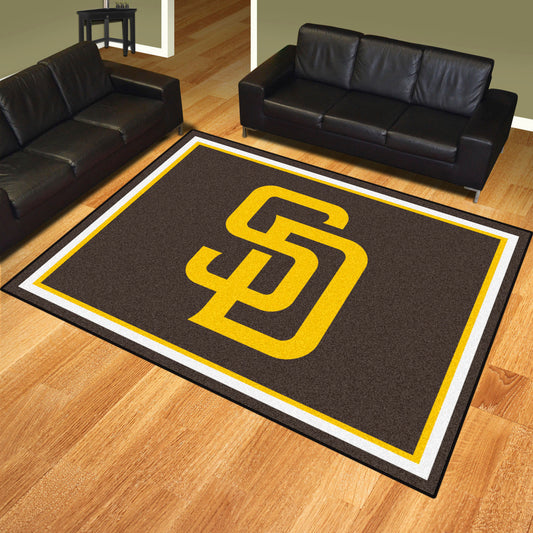 San Diego Padres 8ft. x 10 ft. Plush Area Rug