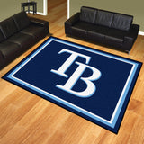 Tampa Bay Rays 8ft. x 10 ft. Plush Area Rug