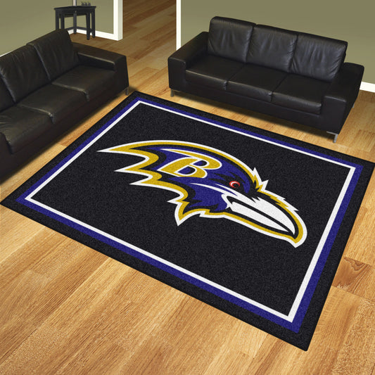 Baltimore Ravens 8ft. x 10 ft. Plush Area Rug - Baltimore Ravens