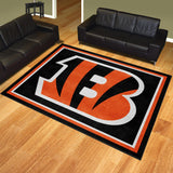 Cincinnati Bengals 8ft. x 10 ft. Plush Area Rug - Cincinnati Bengals