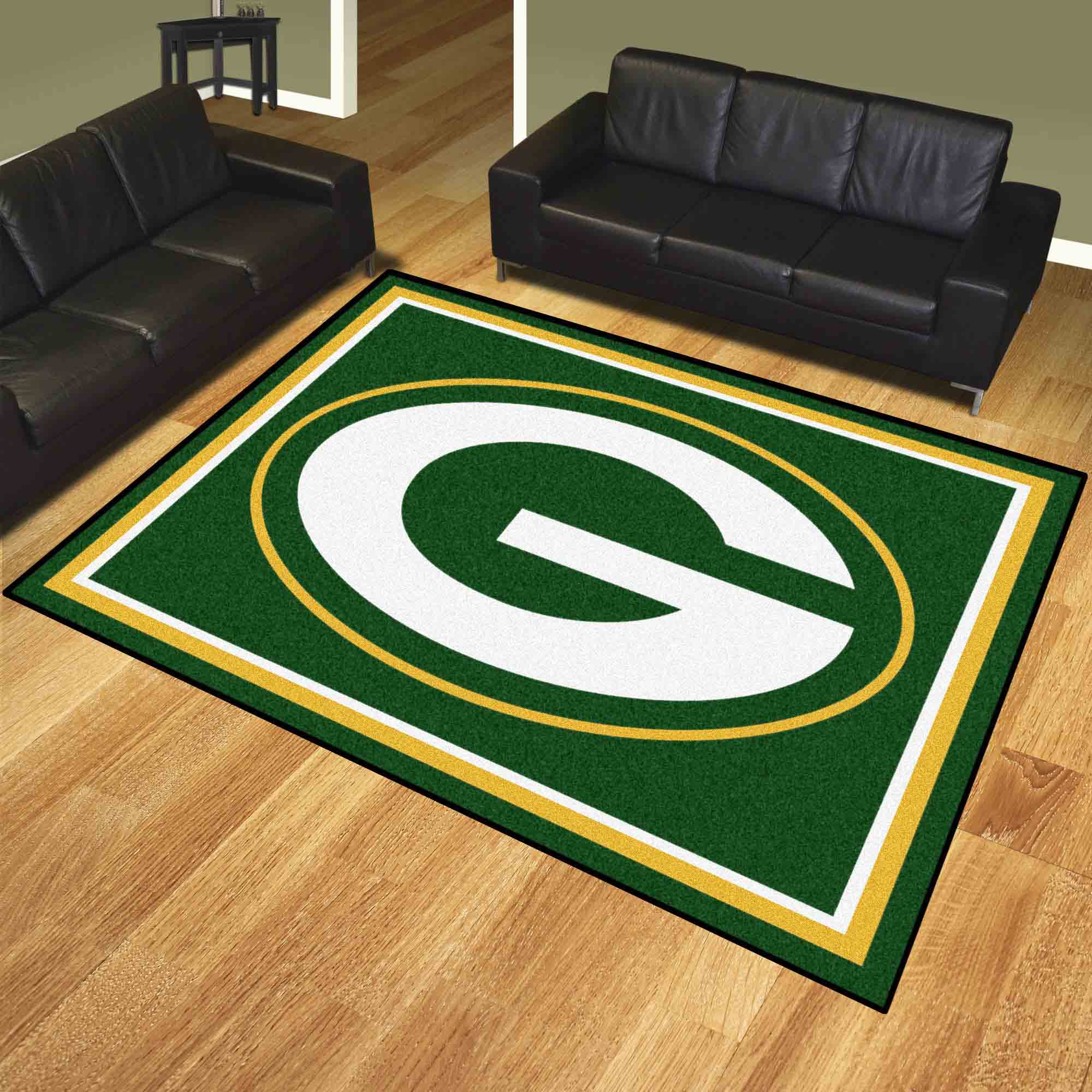 Green Bay Packers 8ft. x 10 ft. Plush Area Rug - Green Bay Packers