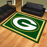 Green Bay Packers 8ft. x 10 ft. Plush Area Rug - Green Bay Packers