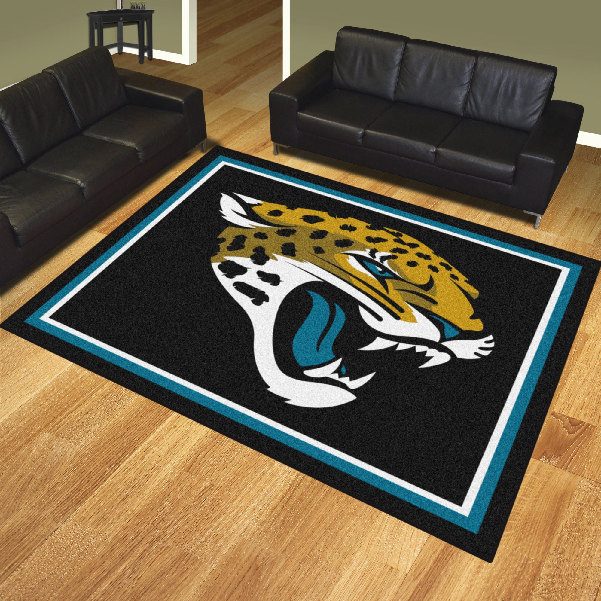 Jacksonville Jaguars 8ft. x 10 ft. Plush Area Rug