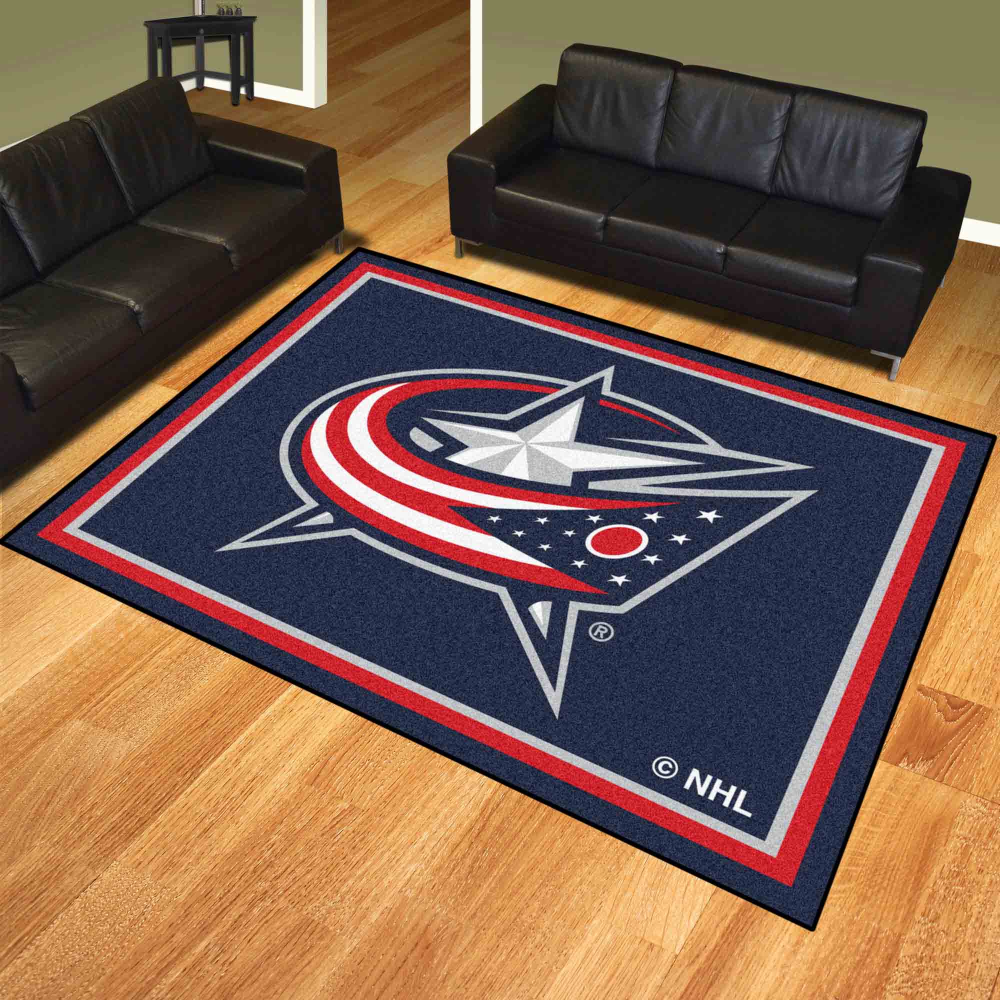 Columbus Blue Jackets 8ft. x 10 ft. Plush Area Rug