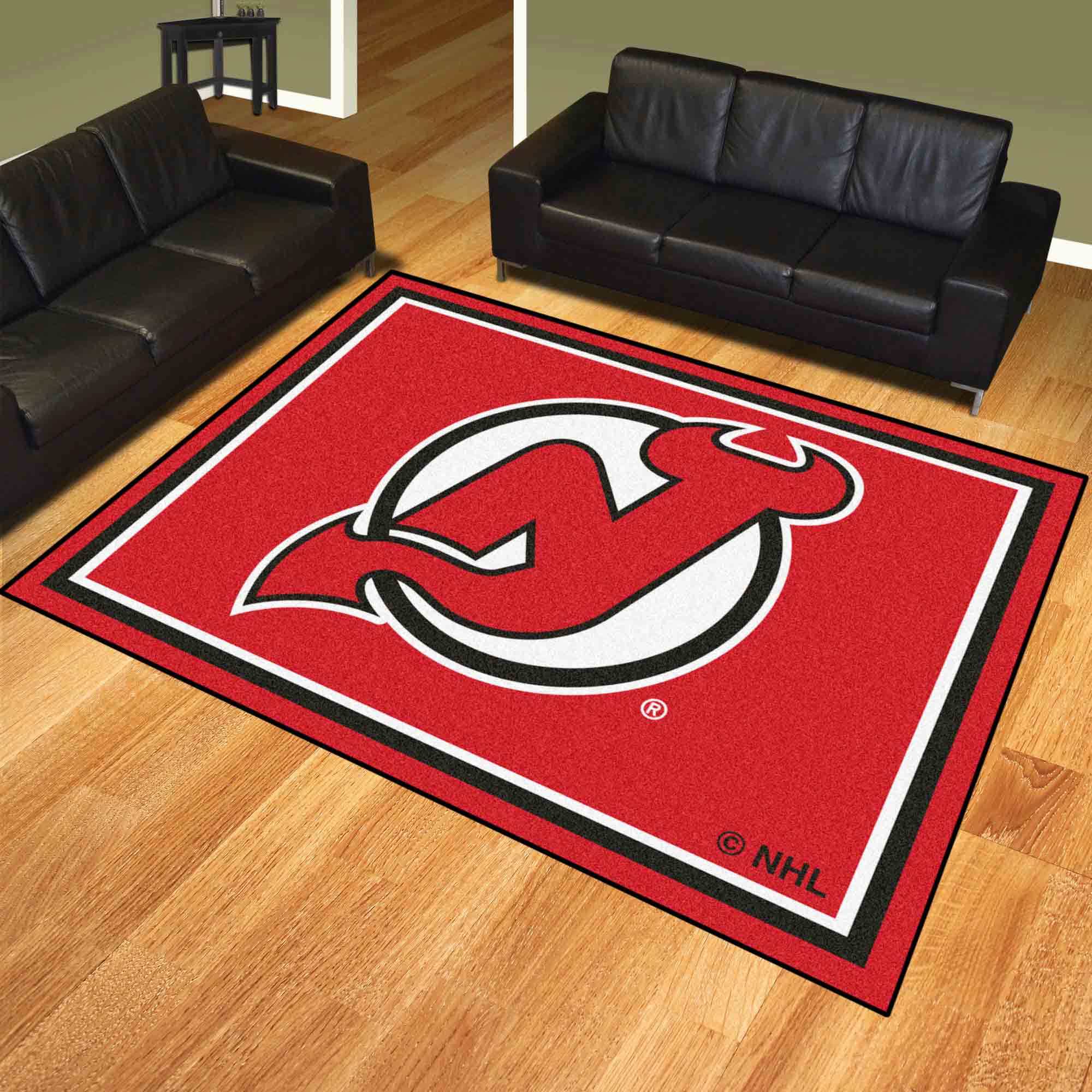 New Jersey Devils 8ft. x 10 ft. Plush Area Rug