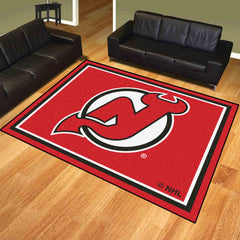 New Jersey Devils 8ft. x 10 ft. Plush Area Rug - New Jersey Devils