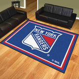 New York Rangers 8ft. x 10 ft. Plush Area Rug