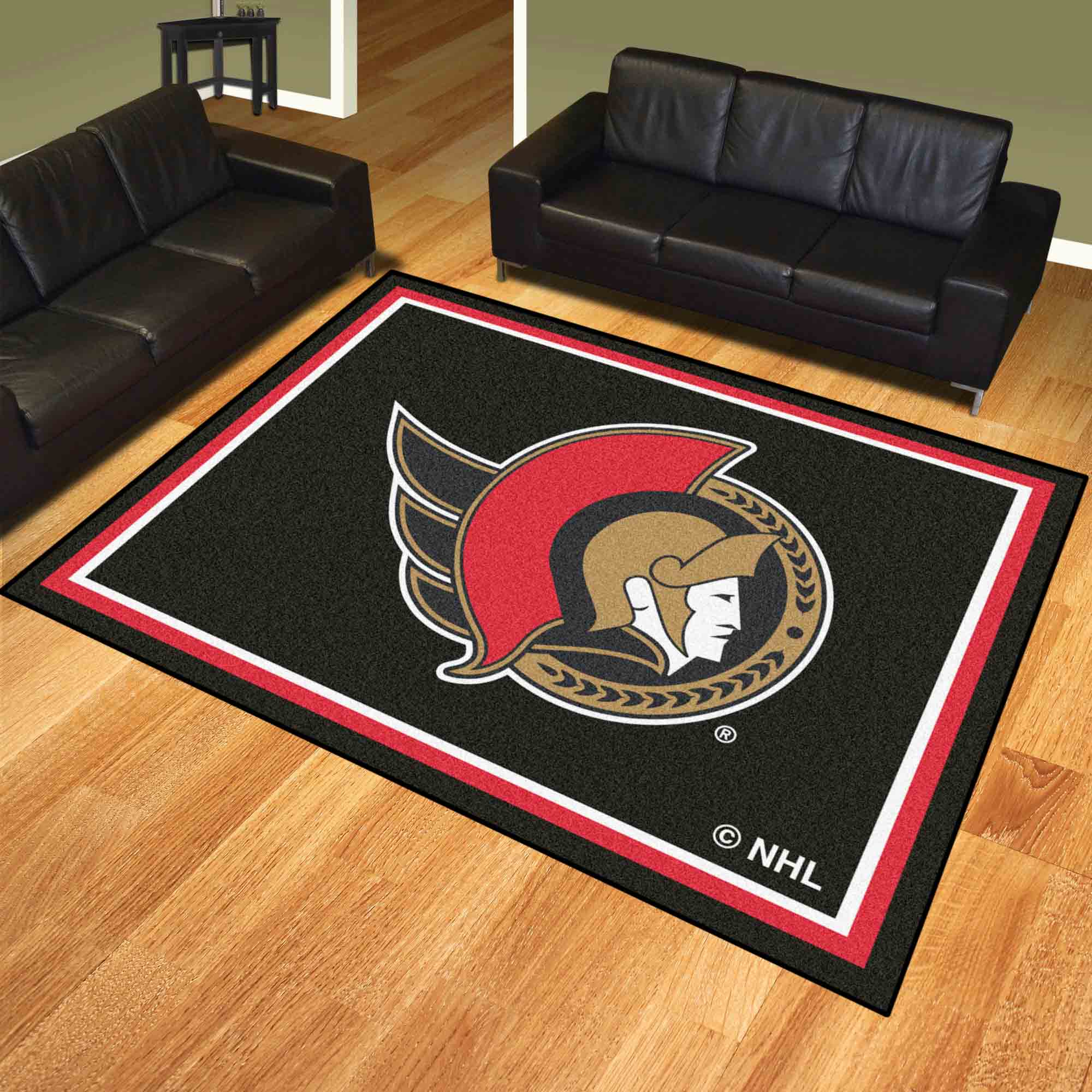 Ottawa Senators 8ft. x 10 ft. Plush Area Rug