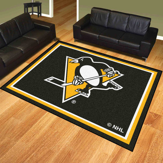 Pittsburgh Penguins 8ft. x 10 ft. Plush Area Rug