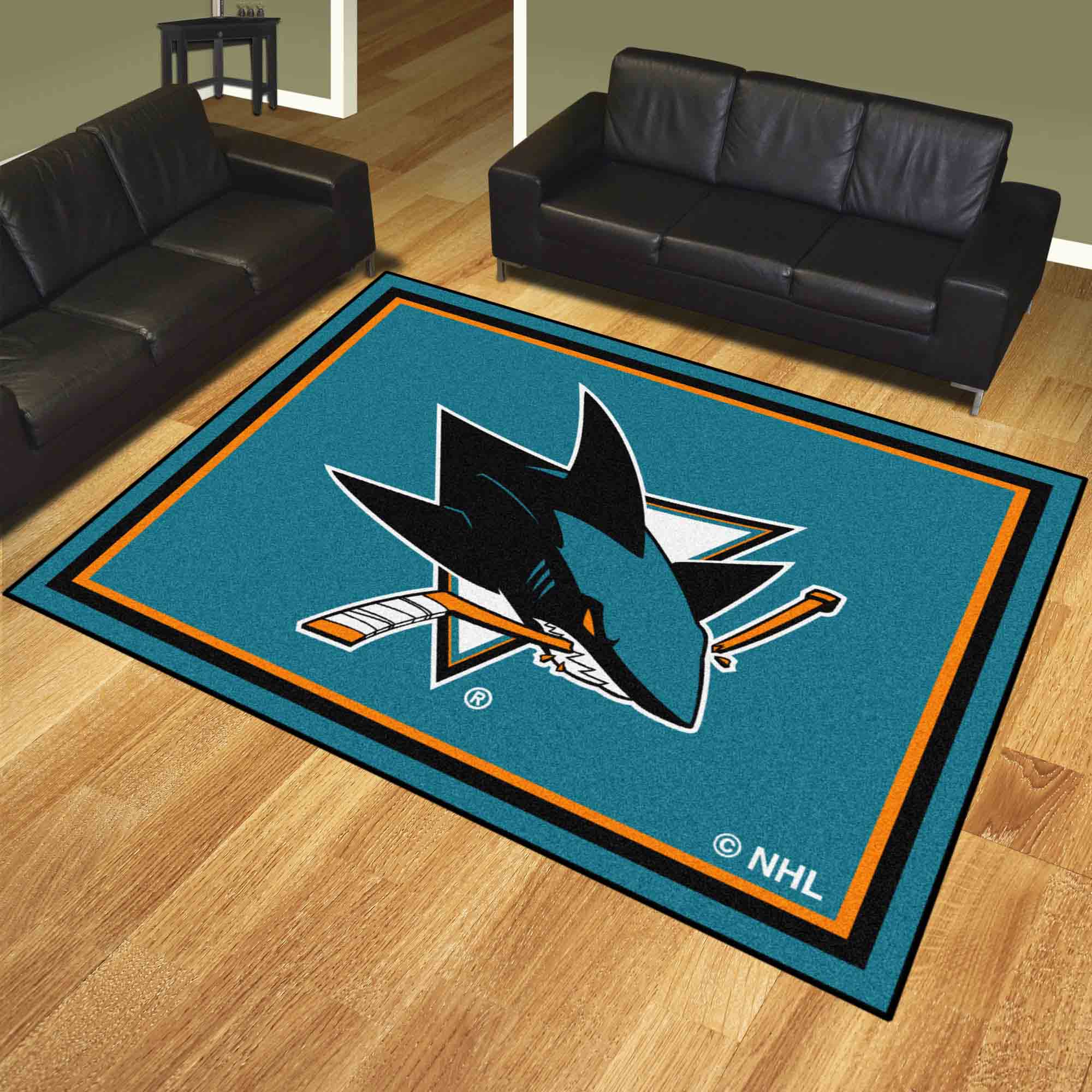 San Jose Sharks 8ft. x 10 ft. Plush Area Rug