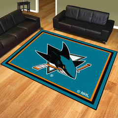 San Jose Sharks 8ft. x 10 ft. Plush Area Rug