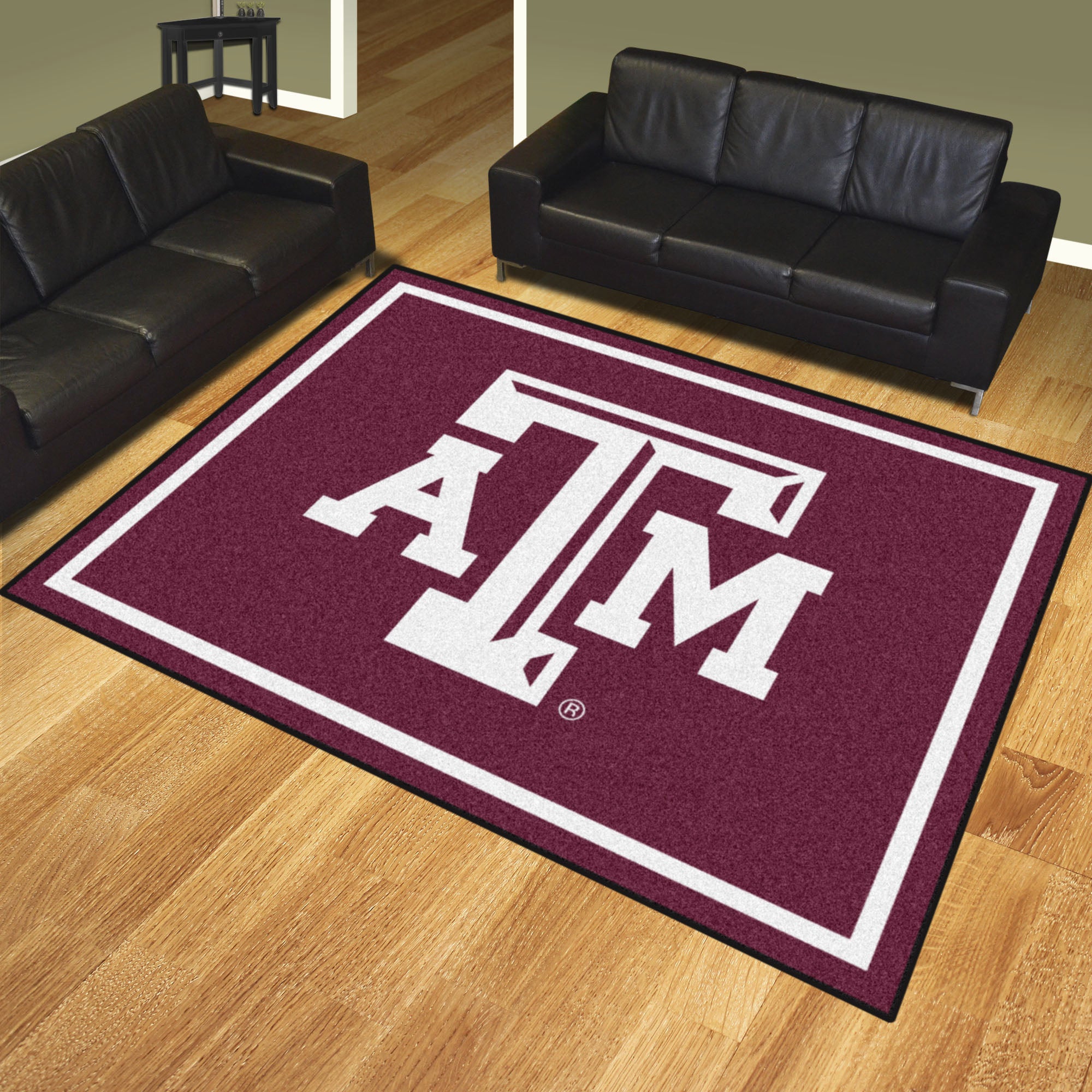 Texas A&M Aggies 8ft. x 10 ft. Plush Area Rug