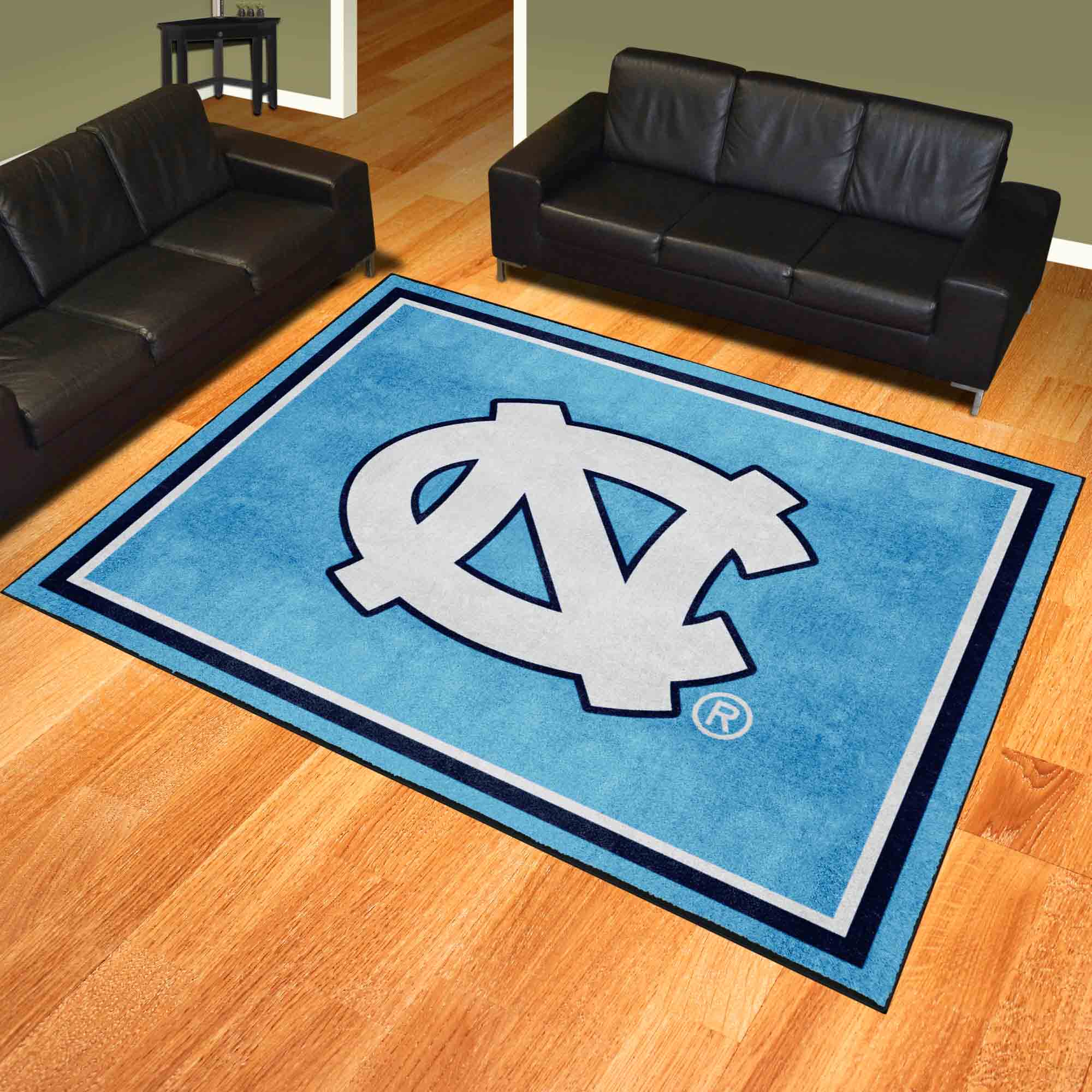 North Carolina Tar Heels 8ft. x 10 ft. Plush Area Rug - North Carolina