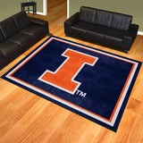 Illinois Illini 8ft. x 10 ft. Plush Area Rug