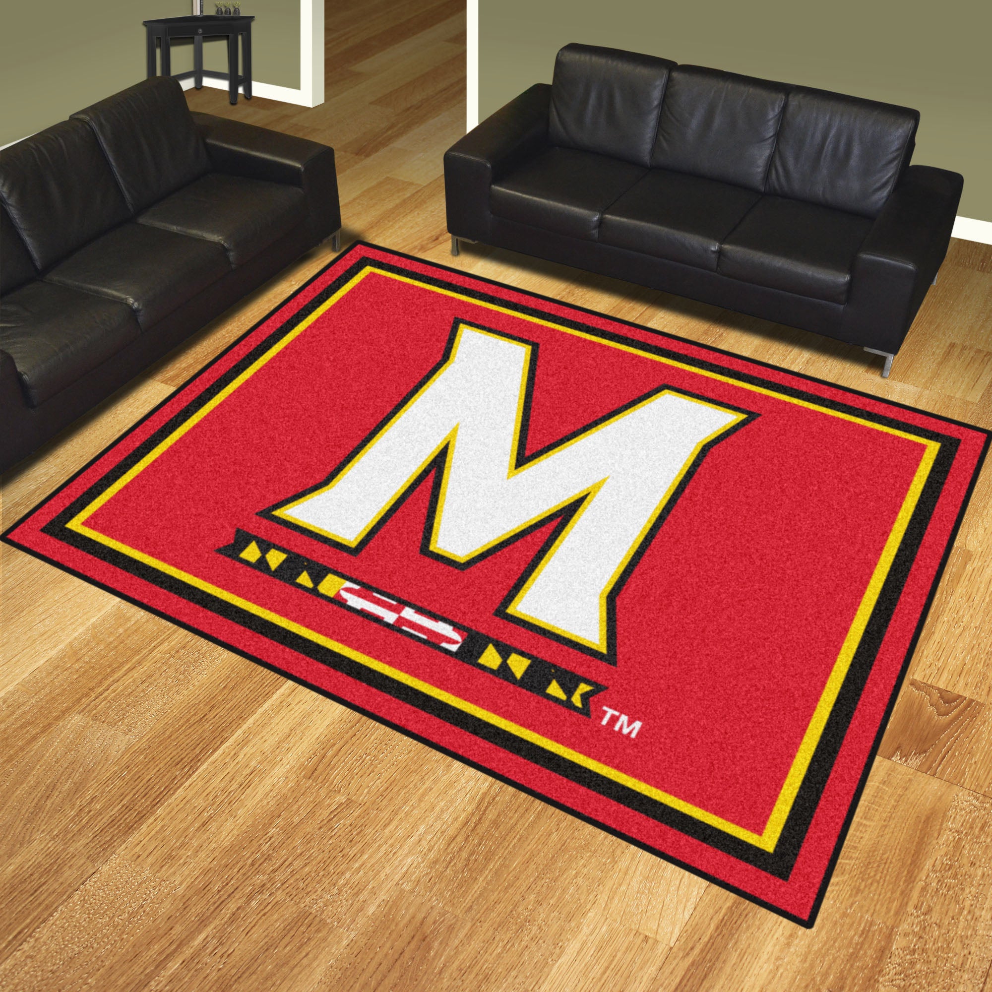 Maryland Terrapins 8ft. x 10 ft. Plush Area Rug