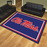 Ole Miss Rebels 8ft. x 10 ft. Plush Area Rug - Ole Miss