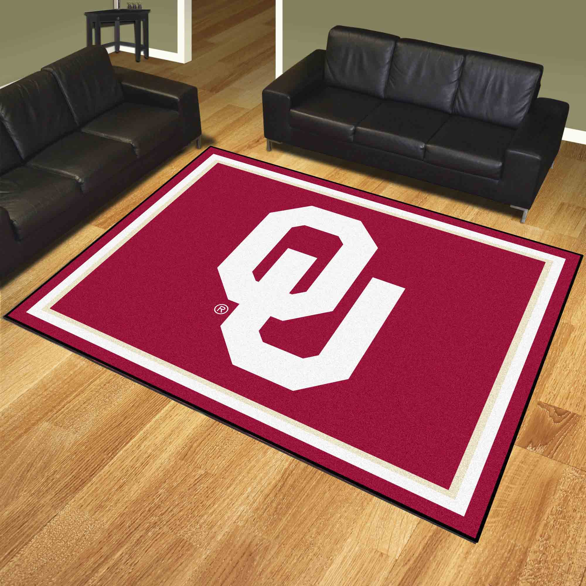 Oklahoma Sooners 8ft. x 10 ft. Plush Area Rug - Oklahoma