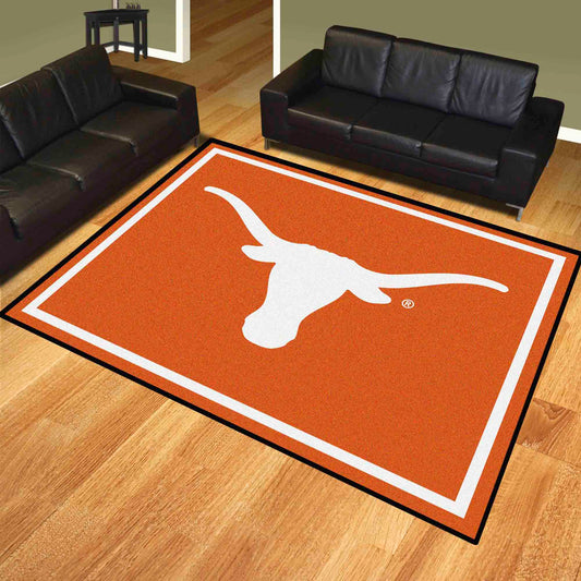 Texas Longhorns 8ft. x 10 ft. Plush Area Rug