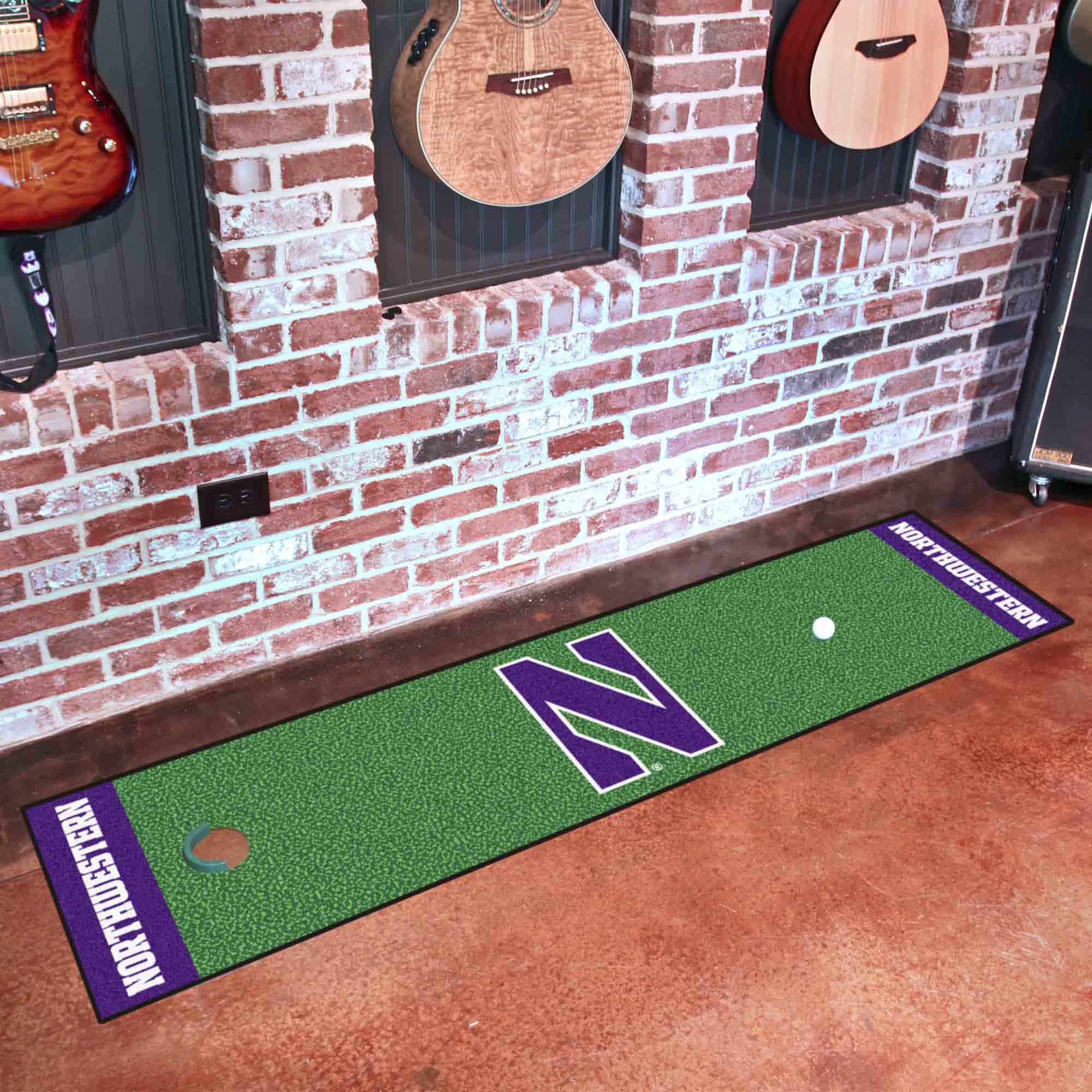 Northwestern Wildcats Putting Green Mat - 1.5ft. x 6ft.