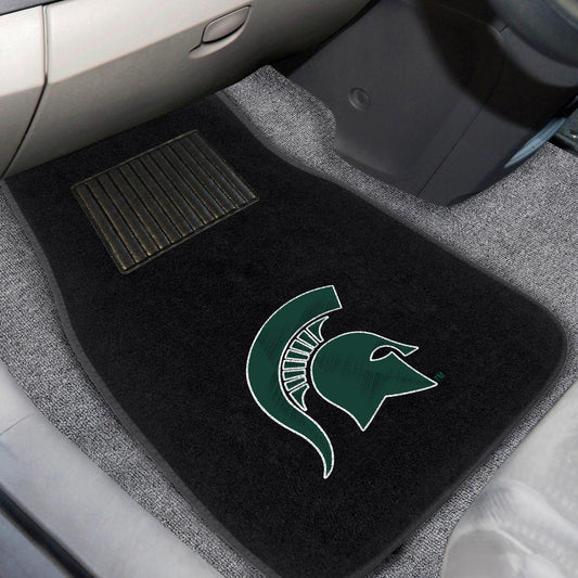 Michigan State Spartans Embroidered Car Mat Set - 2 Pieces