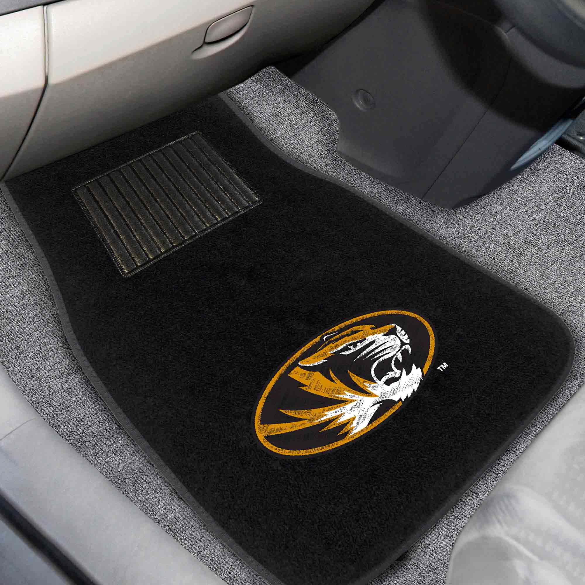 Missouri Tigers Embroidered Car Mat Set - 2 Pieces