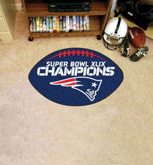 New England Patriots Football Rug - 20.5in. x 32.5in., 2015 Super Bowl XLIX Champions