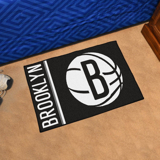 Brooklyn Nets Starter Mat Accent Rug - 19in. x 30in. - Brooklyn Nets