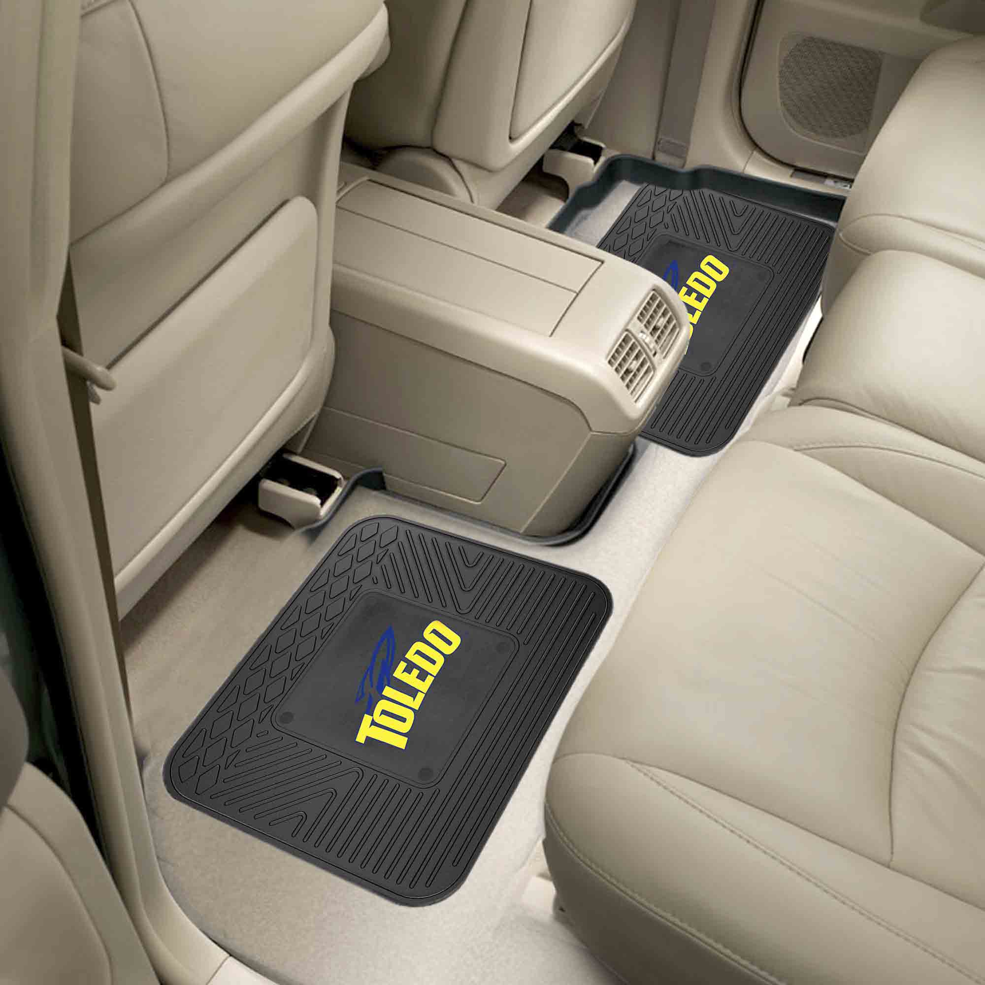 Toledo Rockets Back Seat Car Utility Mats - 2 Piece Set