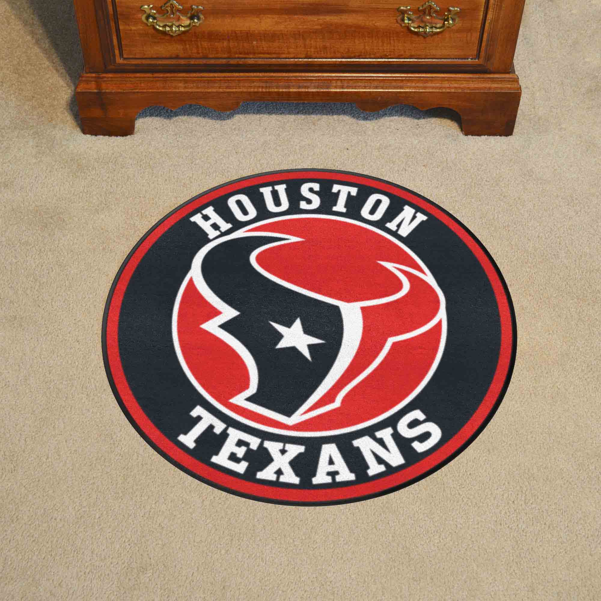 Houston Texans Roundel Rug - 27in. Diameter