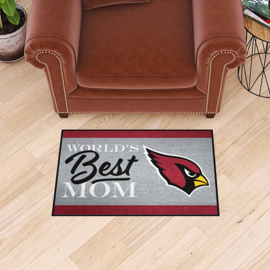 Arizona Cardinals World's Best Mom Starter Mat Accent Rug - 19in. x 30in.