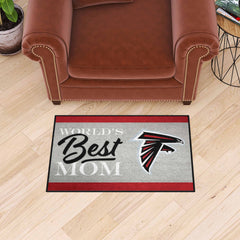 Atlanta Falcons World's Best Mom Starter Mat Accent Rug - 19in. x 30in. - Atlanta Falcons