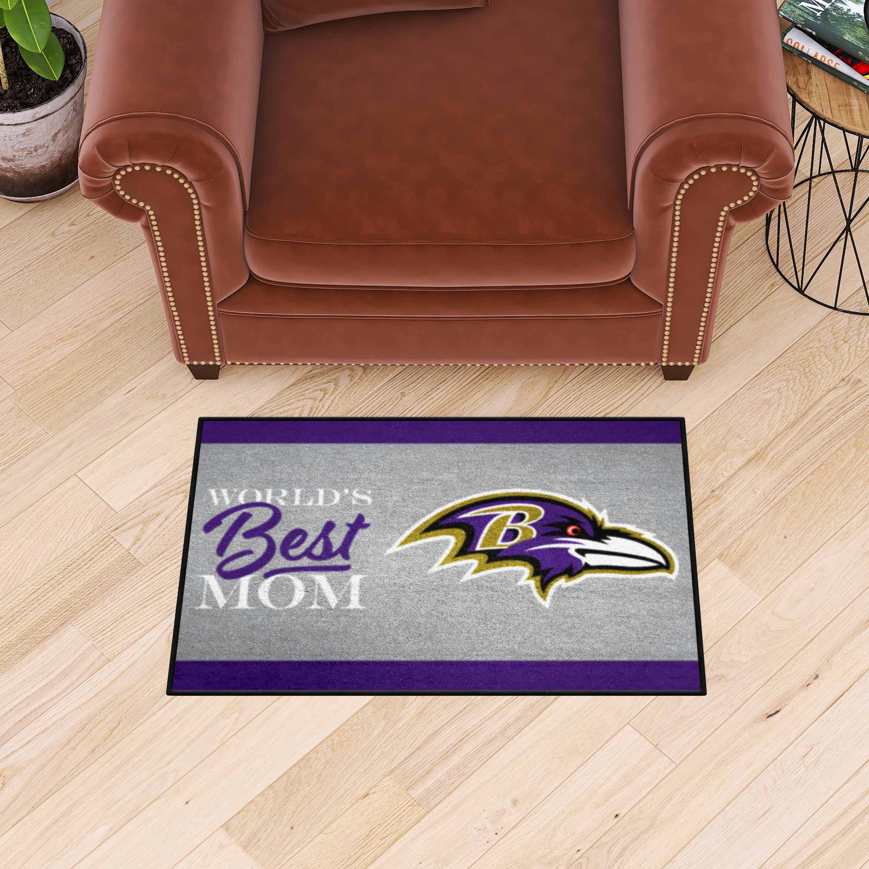 Baltimore Ravens World's Best Mom Starter Mat Accent Rug - 19in. x 30in. - Baltimore Ravens