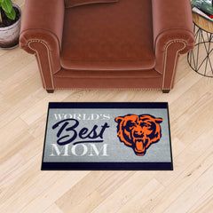 Chicago Bears World's Best Mom Starter Mat Accent Rug - 19in. x 30in.