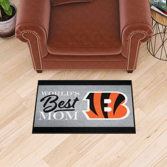 Cincinnati Bengals World's Best Mom Starter Mat Accent Rug - 19in. x 30in.