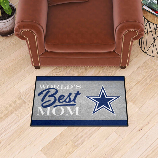 Dallas Cowboys World's Best Mom Starter Mat Accent Rug - 19in. x 30in. - Dallas Cowboys