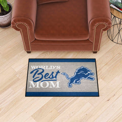 Detroit Lions World's Best Mom Starter Mat Accent Rug - 19in. x 30in.