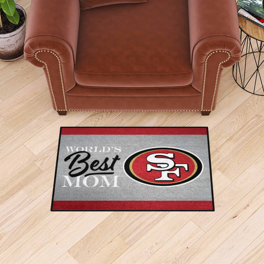 San Francisco 49ers World's Best Mom Starter Mat Accent Rug - 19in. x 30in.