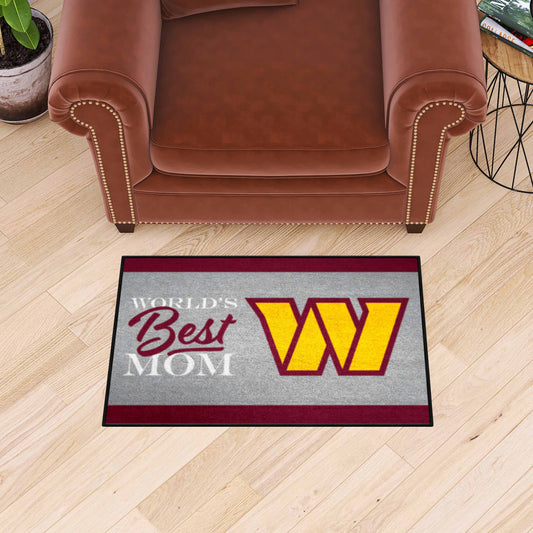 Washington Commanders World's Best Mom Starter Mat Accent Rug - 19in. x 30in.