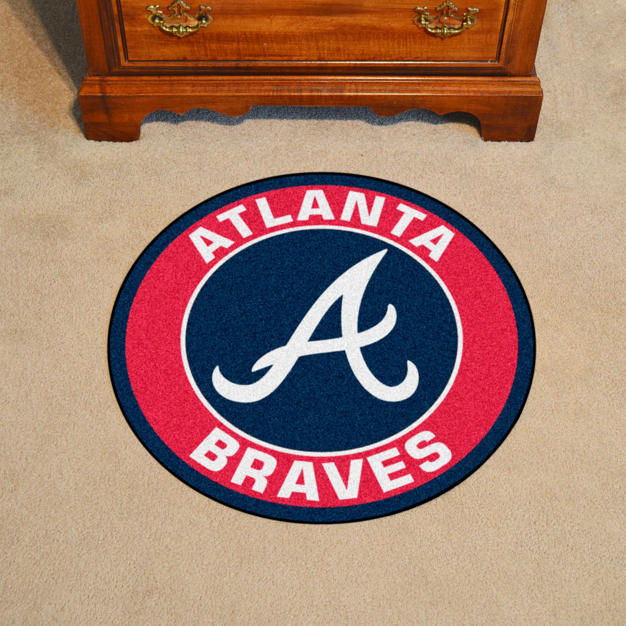 Atlanta Braves Roundel Rug - 27in. Diameter