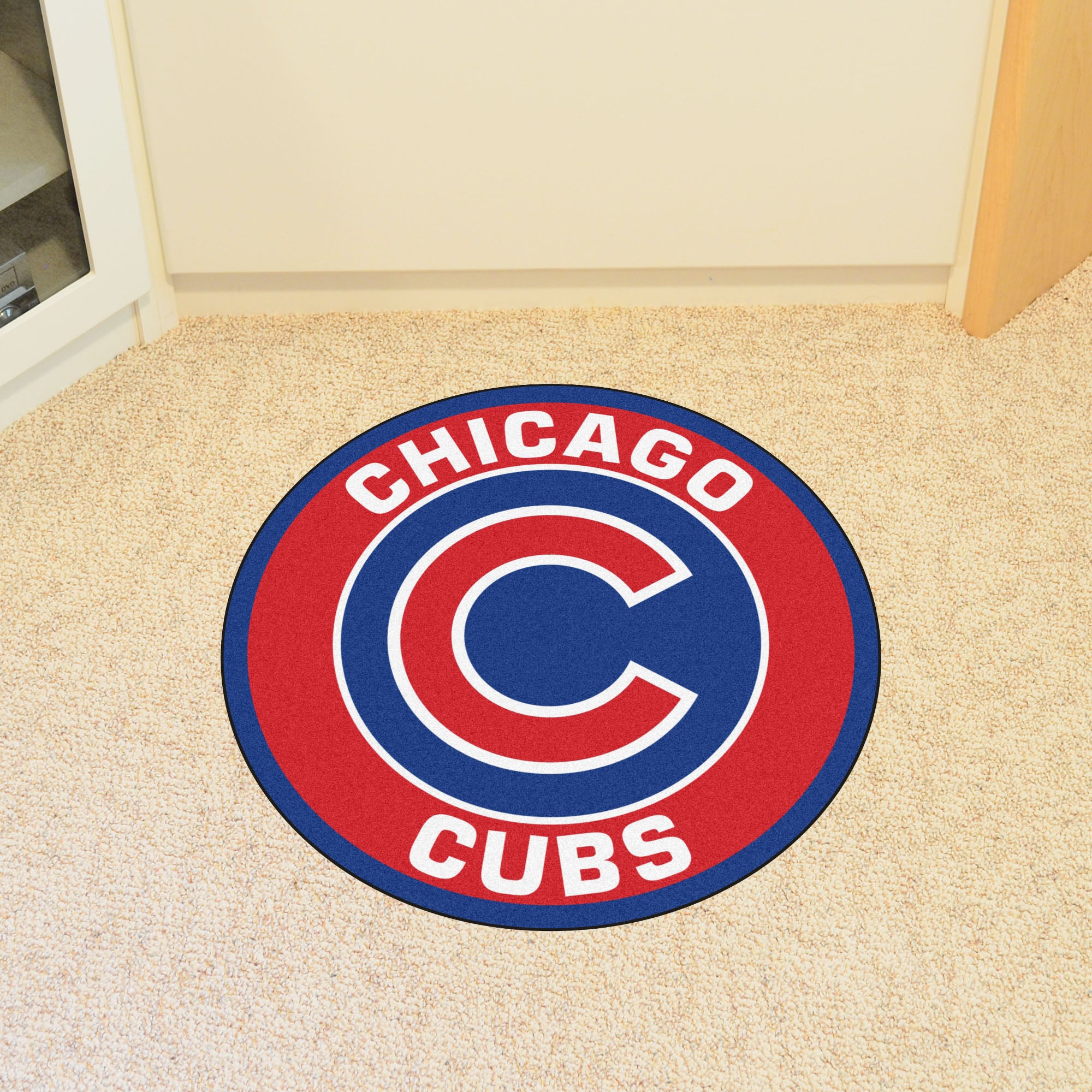 Chicago Cubs Roundel Rug - 27in. Diameter - Chicago Cubs