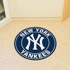 New York Yankees Roundel Rug - 27in. Diameter