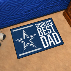 Dallas Cowboys Starter Mat Accent Rug - 19in. x 30in. World's Best Dad Starter Mat - Dallas Cowboys