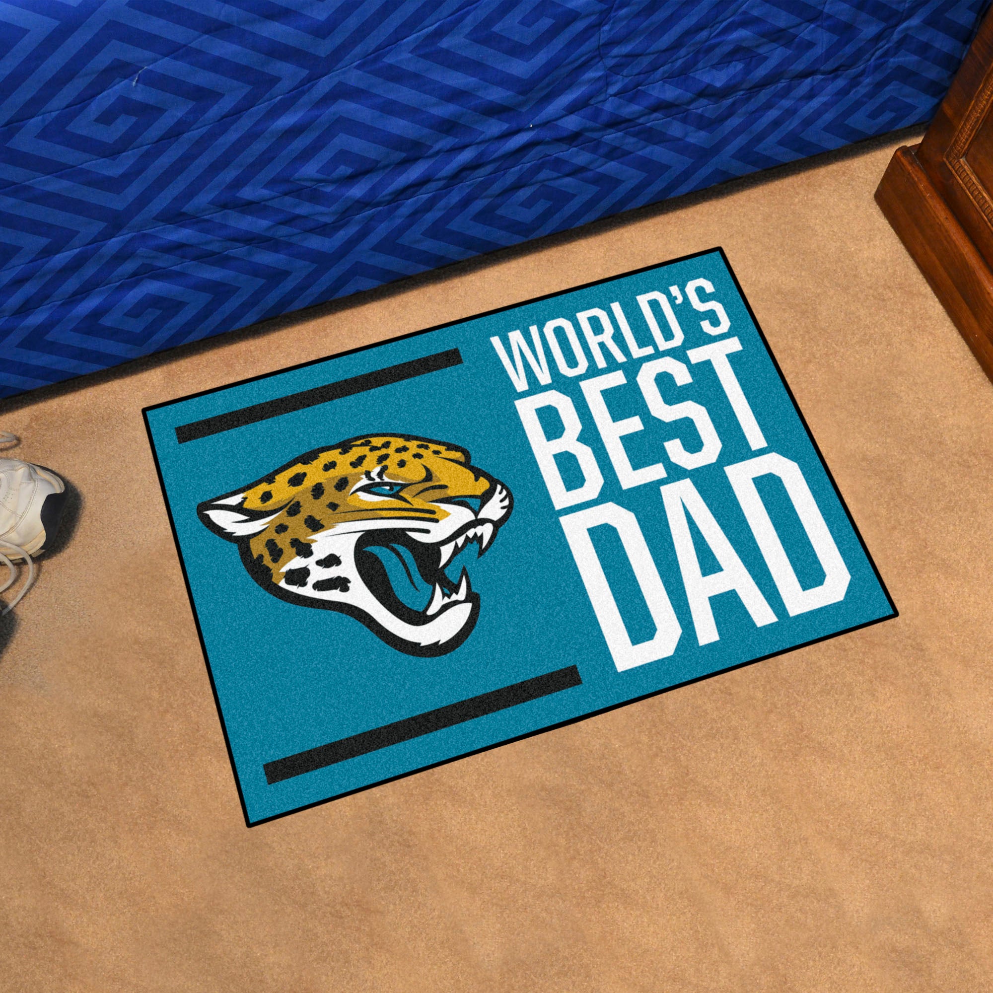 Jacksonville Jaguars Starter Mat Accent Rug - 19in. x 30in. World's Best Dad Starter Mat