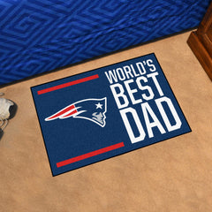 New England Patriots Starter Mat Accent Rug - 19in. x 30in. World's Best Dad Starter Mat - New England Patriots