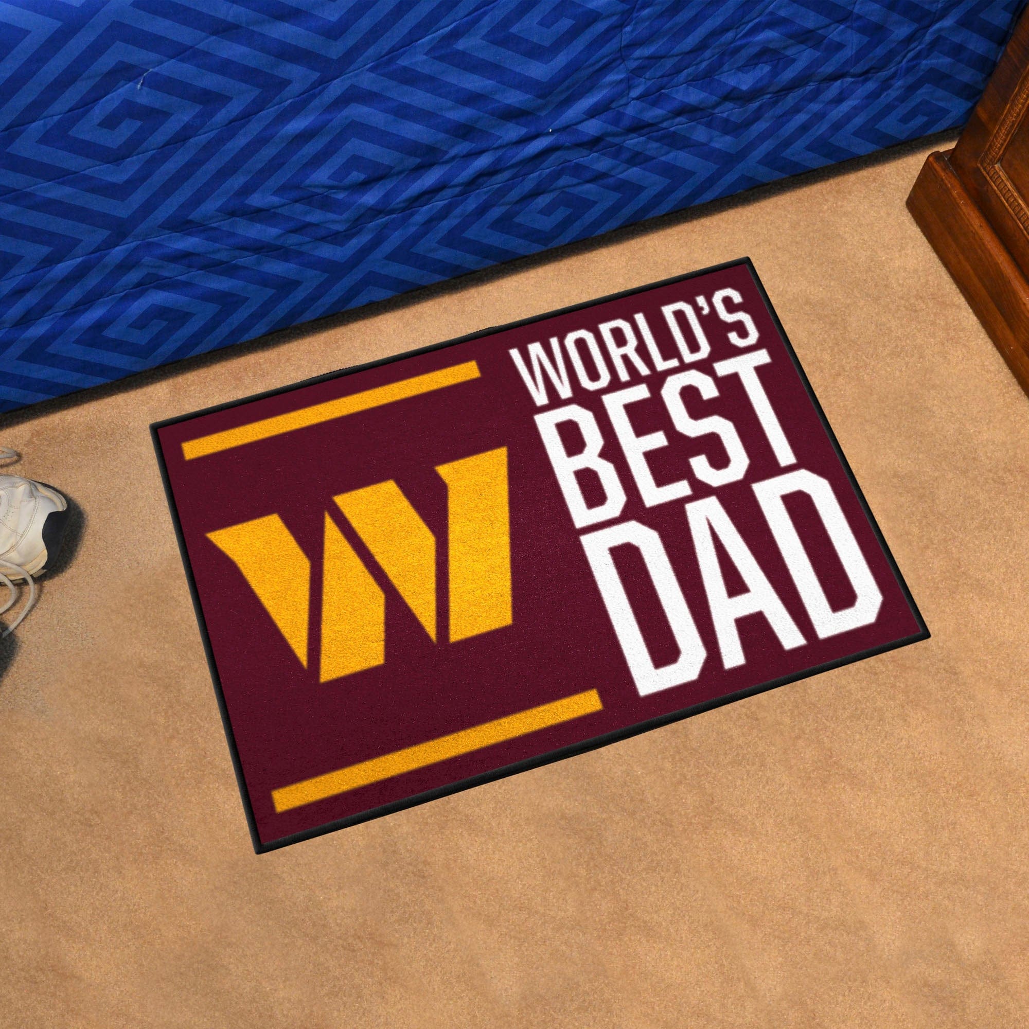 Washington Commanders Starter Mat Accent Rug - 19in. x 30in. World's Best Dad Starter Mat